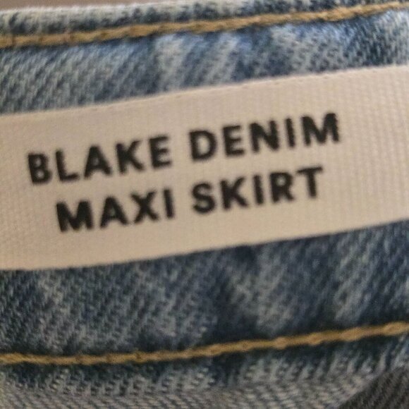 Cotton On NWT Blake Denim Maxi Skirt Trending Classic Closet Staple Size 2 - Picture 9 of 10